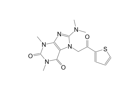 1H-purine-2,6-dione, 8-(dimethylamino)-3,7-dihydro-1,3-dimethyl-7-[2-oxo-2-(2-thienyl)ethyl]-