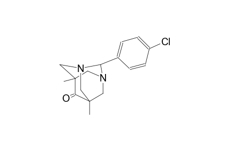 1,3-diazatricyclo[3.3.1.1~3,7~]decan-6-one, 2-(4-chlorophenyl)-5,7-dimethyl-