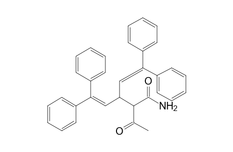 2-Acetyl-3-(2,2-diphenylethenyl)-5,5-diphenyl-4-pentenamide