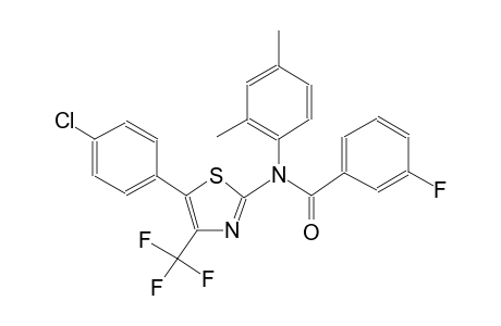 N-[5-(4-chlorophenyl)-4-(trifluoromethyl)-1,3-thiazol-2-yl]-N-(2,4-dimethylphenyl)-3-fluorobenzamide