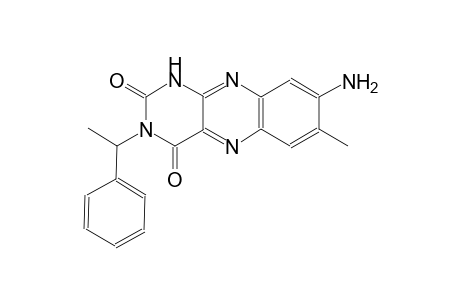 benzo[g]pteridine-2,4(1H,3H)-dione, 8-amino-7-methyl-3-(1-phenylethyl)-