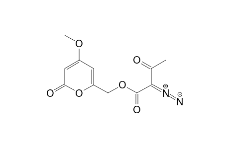 Butanoic acid, 2-diazo-3-oxo-, (4-methoxy-2-oxo-2H-pyran-6-yl)methyl ester