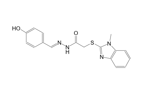 acetic acid, [(1-methyl-1H-benzimidazol-2-yl)thio]-, 2-[(E)-(4-hydroxyphenyl)methylidene]hydrazide
