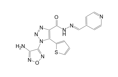 1-(4-amino-1,2,5-oxadiazol-3-yl)-N'-[(E)-4-pyridinylmethylidene]-5-(2-thienyl)-1H-1,2,3-triazole-4-carbohydrazide