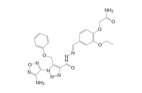 2-{4-[(E)-({[1-(4-amino-1,2,5-oxadiazol-3-yl)-5-(phenoxymethyl)-1H-1,2,3-triazol-4-yl]carbonyl}hydrazono)methyl]-2-ethoxyphenoxy}acetamide