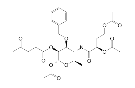 1-O-ACETYL-3-O-BENZYL-4-(2,4-DI-O-ACETYL-3-DEOXY-L-GLYCERO-TETRONAMIDO)-4,6-DIDEOXY-2-O-LEVULINOYL-ALPHA-D-MANNOPYRANOSIDE