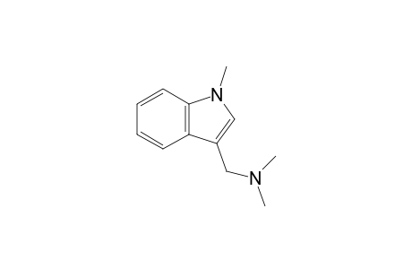 dimethyl-[(1-methylindol-3-yl)methyl]amine