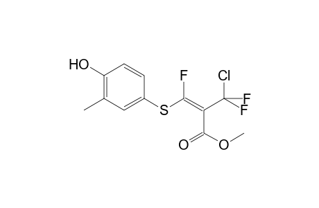 2-(Chloro-difluoro-methyl)-3-fluoro-3-(4-hydroxy-3-methyl-phenylsulfanyl)-acrylic acid methyl ester