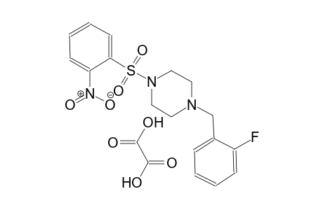1-(2-fluorobenzyl)-4-((2-nitrophenyl)sulfonyl)piperazine oxalate