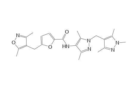 5-[(3,5-dimethyl-4-isoxazolyl)methyl]-N-{3,5-dimethyl-1-[(1,3,5-trimethyl-1H-pyrazol-4-yl)methyl]-1H-pyrazol-4-yl}-2-furamide