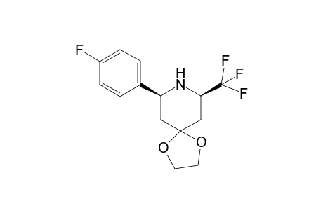 (+-)-(7S*,9R*)-9-(4-Fluorophenyl)-7-(trifluoromethyl)-1,4-dioxa-8-azaspiro[4.5]decane