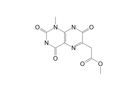 6-METHYLENECARBOXYMETHYL-1-METHYL-PTERIDINE-2,4,7(1H,3H,8H)-TRIONE