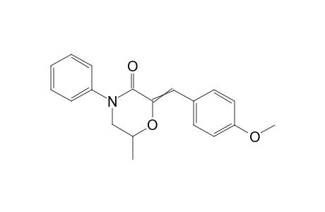2-(4-Methoxybenzylidene)-6-methyl-4-phenylmorpholin-3-one