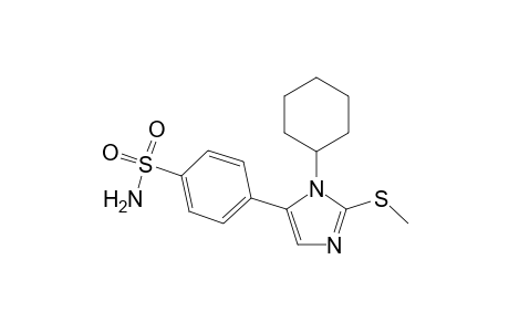 4-[1-Cyclohexyl-2-methylthioimidazol-5-yl]benzenesulfonamide