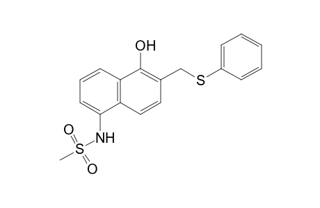 Methanesulfonamide, N-[5-hydroxy-6-[(phenylthio)methyl]-1-naphthalenyl]-