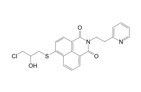 4-[(3-chloro-2-hydroxypropyl)thio]-N-[2-(2-pyridyl)ethyl]naphthalimide