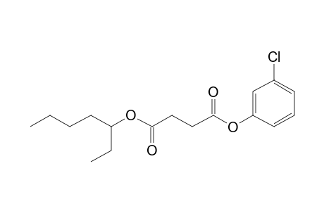 Succinic acid, 3-chlorophenyl 3-heptyl ester