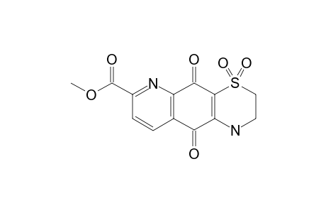 4,4,5,10-tetraketo-2,3-dihydro-1H-[1,4]thiazino[3,2-g]quinoline-7-carboxylic acid methyl ester
