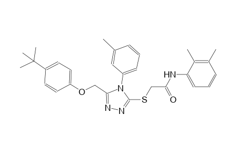 2-{[5-[(4-tert-butylphenoxy)methyl]-4-(3-methylphenyl)-4H-1,2,4-triazol-3-yl]sulfanyl}-N-(2,3-dimethylphenyl)acetamide
