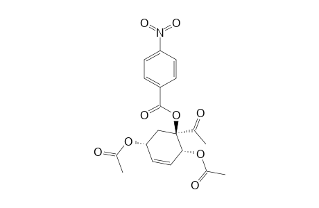 [1R*,2R*,5R*]-1-acetyl-2,5-diacetoxy-3-cyclohexen-1-yl p-nitrobenzoate