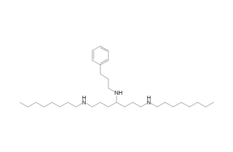N(4)-(3'-Phenylpropyl)-N(1),N(7)-dioctylheptane-1,4,7-triamine