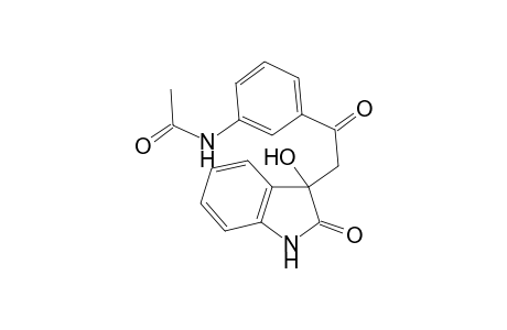 N-(3-[2-(3-Hydroxy-2-oxo-2,3-dihydro-1H-indol-3-yl)acetyl]phenyl)acetamide