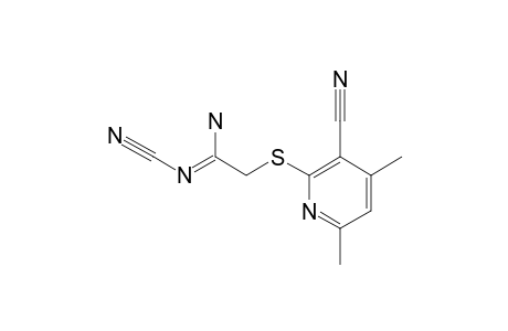 2-(2-AMINO-2-CYANOIMINOETHYLTHIO)-3-CYANO-4,6-DIMETHYLPYRIDINE