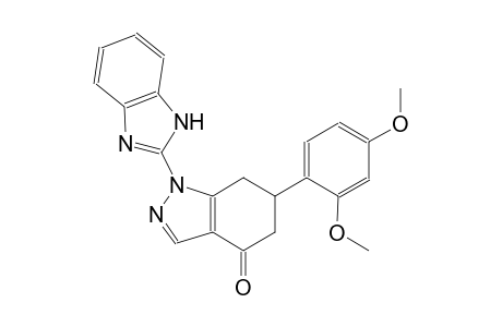 4H-indazol-4-one, 1-(1H-benzimidazol-2-yl)-6-(2,4-dimethoxyphenyl)-1,5,6,7-tetrahydro-
