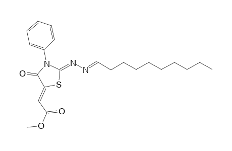 (Z)-Methyl 2-{(Z)-2-[(E)-decylidenehydrazono]-4-oxo-3-phenylthiazolidin-5-ylidene}acetate