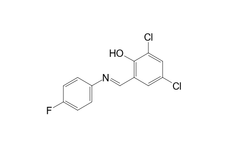 2,4-dichloro-6-[N-(p-fluorophenyl)formimidoyl]phenol