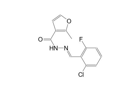 N'-[(E)-(2-chloro-6-fluorophenyl)methylidene]-2-methyl-3-furohydrazide
