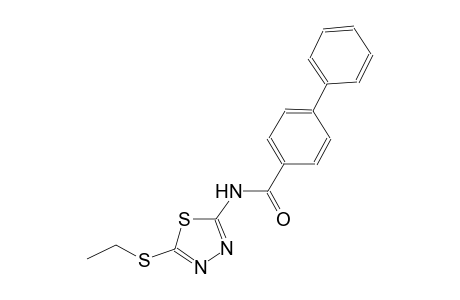N-[5-(ethylsulfanyl)-1,3,4-thiadiazol-2-yl][1,1'-biphenyl]-4-carboxamide