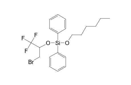 Silane, diphenylhexyloxy(1,1,1-trifluoro-3-bromoprop-2-yloxy)-