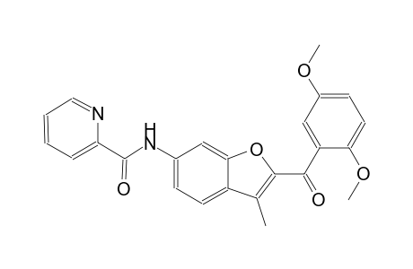 2-pyridinecarboxamide, N-[2-(2,5-dimethoxybenzoyl)-3-methyl-6-benzofuranyl]-