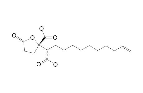 SPICULISPORIC-ACID-B;(4S,5S)-4-(5-CARBOXYL-UNDECYL-14-ENYL)-1-OXO-TETRAHYDROFURAN-4-CARBOXYL-ACID