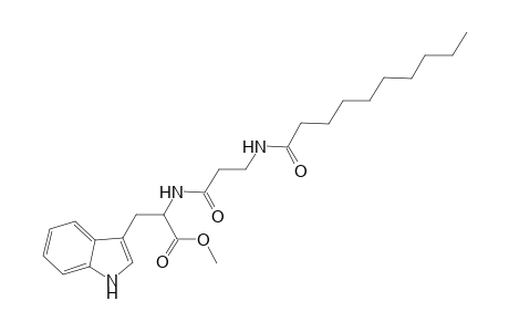 l-Tryptophan, N-[N-(1-oxodecyl)-.beta.-alanyl]-, methyl ester