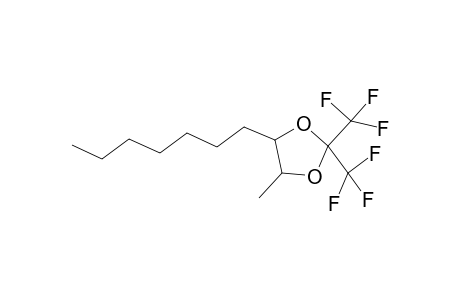1,3-Dioxolane, 4-heptyl-5-methyl-2,2-bis(trifluoromethyl)-, trans-