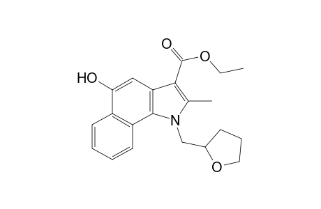 5-Hydroxy-2-methyl-1-(tetrahydro-furan-2-ylmethyl)-1H-benzo[g]indole-3-carboxylic acid ethyl ester