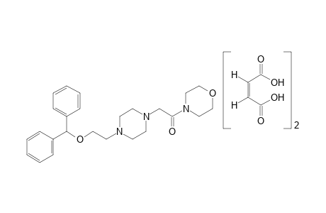 4-{{4-[2-(diphenylmethoxy)ethyl]-1-piperazinyl}acetyl}morpholin, maleate(1:2)
