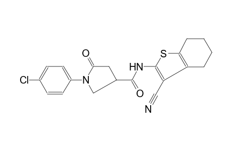 3-pyrrolidinecarboxamide, 1-(4-chlorophenyl)-N-(3-cyano-4,5,6,7-tetrahydrobenzo[b]thien-2-yl)-5-oxo-