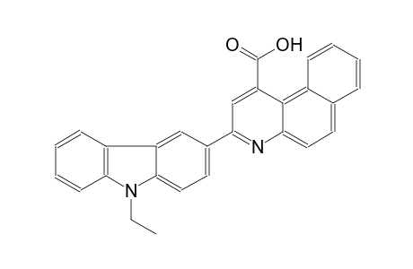3-(9-ethyl-9H-carbazol-3-yl)benzo[f]quinoline-1-carboxylic acid