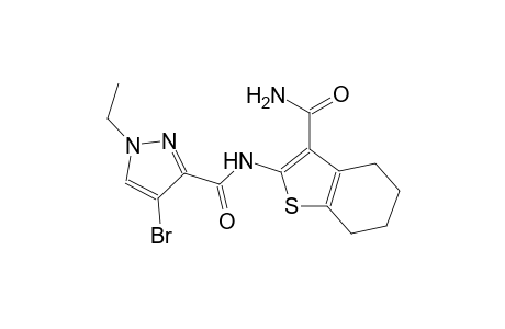 N-[3-(aminocarbonyl)-4,5,6,7-tetrahydro-1-benzothien-2-yl]-4-bromo-1-ethyl-1H-pyrazole-3-carboxamide