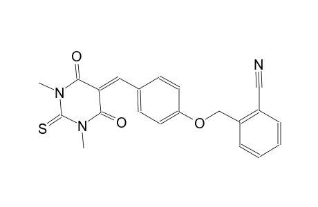 2-({4-[(1,3-dimethyl-4,6-dioxo-2-thioxotetrahydro-5(2H)-pyrimidinylidene)methyl]phenoxy}methyl)benzonitrile