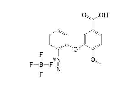 4-Methoxy-3-(2-diazooniumtetrafluoroborylphenoxy)benzoic acid
