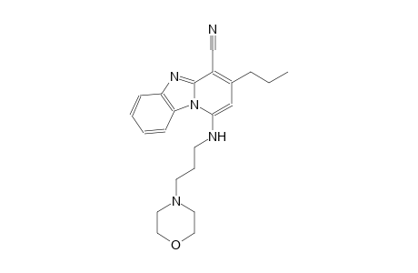 1-{[3-(4-morpholinyl)propyl]amino}-3-propylpyrido[1,2-a]benzimidazole-4-carbonitrile