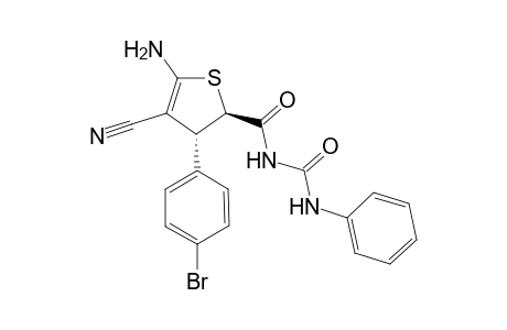 1-[(2R,3R)-5-Amino-4-cyano-3-(4-bromo-phenyl)-2,3-dihydro-thiophene-2-carbonyl]-3-(phenyl)-urea