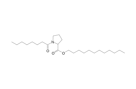 L-Proline, N-octanoyl-, dodecyl ester