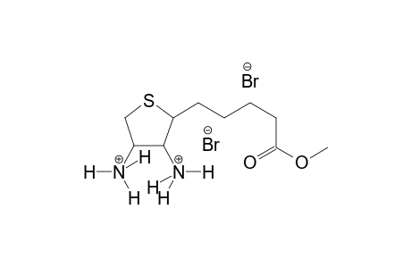 3,4-thiophenediaminium, tetrahydro-2-(5-methoxy-5-oxopentyl)-, dibromide, (2R,3R,4S)-