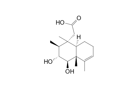 1-Naphthaleneacetic acid, 1,2,3,4,4a,7,8,8a-octahydro-3,4-dihydroxy-1,2,4a,5-tetramethyl-, [1R-(1.alpha.,2.beta.,3.alpha.,4.beta.,4a.bet a.,8a.alpha.)]-