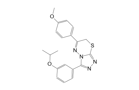 3-(3-isopropoxyphenyl)-6-(4-methoxyphenyl)-7H-[1,2,4]triazolo[3,4-b][1,3,4]thiadiazine